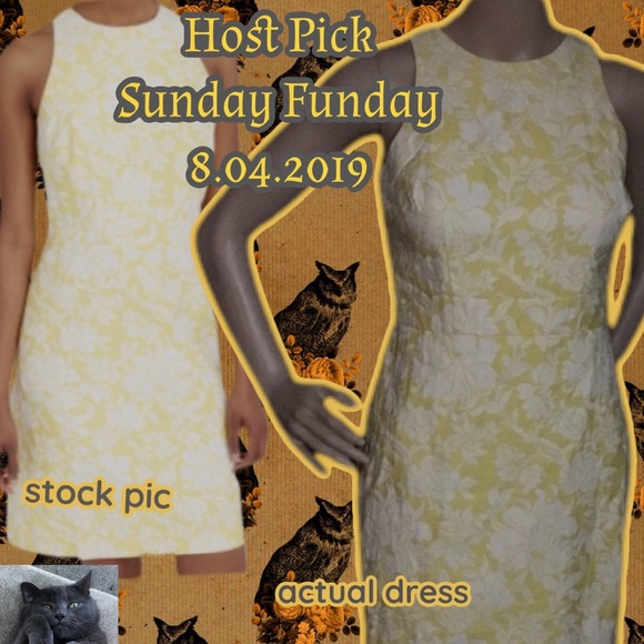 Ann Taylor Dresses & Skirts - Ann Taylor Yellow Floral Jacquard Dress